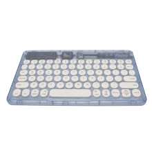 Ultra Slim RGB Retro Bluetooth Mini Keyboard, 10M Range, Blue