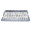 Ultra Slim RGB Retro Bluetooth Mini Keyboard, 10M Range, Blue 1