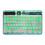 Ultra Slim RGB Retro Bluetooth Mini Keyboard, 10M Range, Blue 5