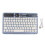 Ultra Slim RGB Retro Bluetooth Mini Keyboard, 10M Range, Blue 2