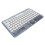 Ultra Slim RGB Retro Bluetooth Mini Keyboard, 10M Range, Blue 9