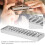 10-Hole Blues Harmonica Comb Part for SP20 Aluminum Alloy Silver Accessory 4