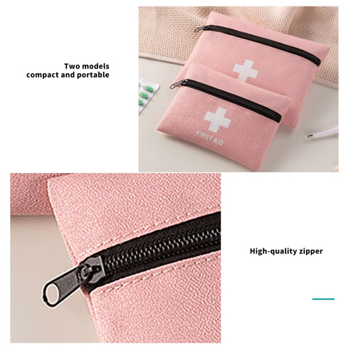 Practical Oxford Fabric First Aid Kit Storage Bag-Gray L 2