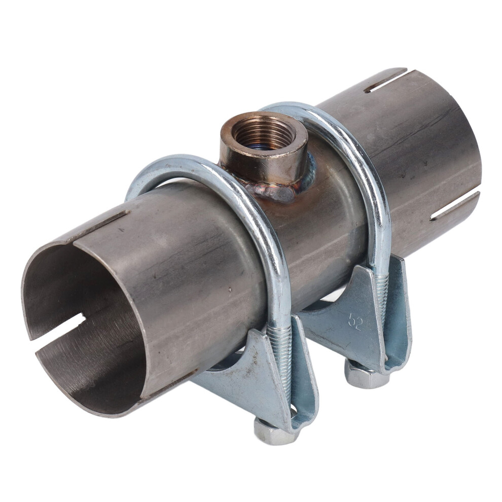 Double Clamp Exhaust Pipe Connector Stainless Steel Corrosion Resistant Easy To Install Durable Leak Proof 360 Degree Clamping For 2Inch Systems 9138057861976