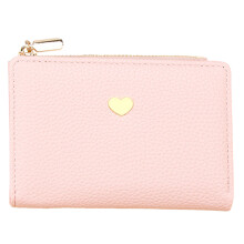 Compact Wallets Card Holder Ladies Purse Money-Pink
