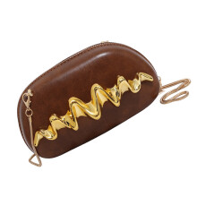 Evening Clutches Bag Women Shoulder Crossbody Bag Fashion-brown