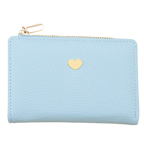 Bifold Clutches Purse,Minimalist Credit Card-Blue