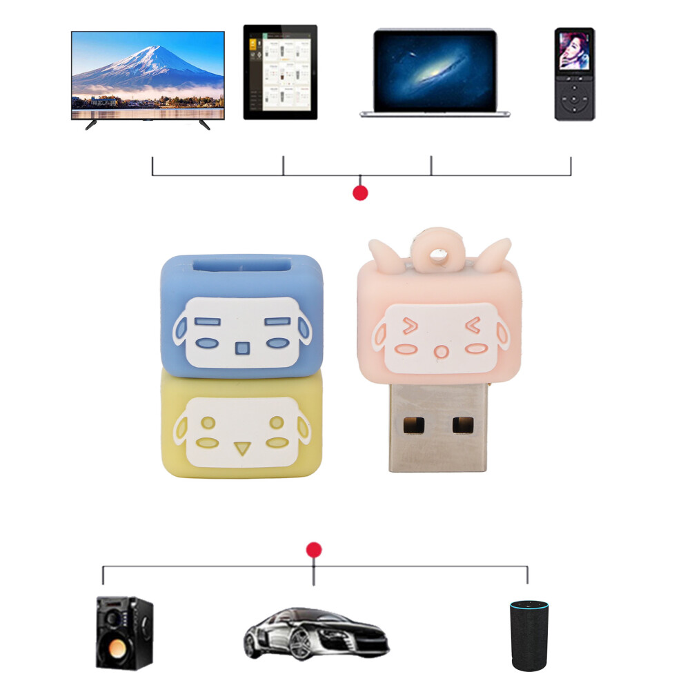 Sheep Cartoon Usb Flash Drive 64Gb Usb2.0 High-Speed Pink 3041372512941