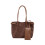 Retro Inspired Shoulder Bag With Multiple-Coffee color 1