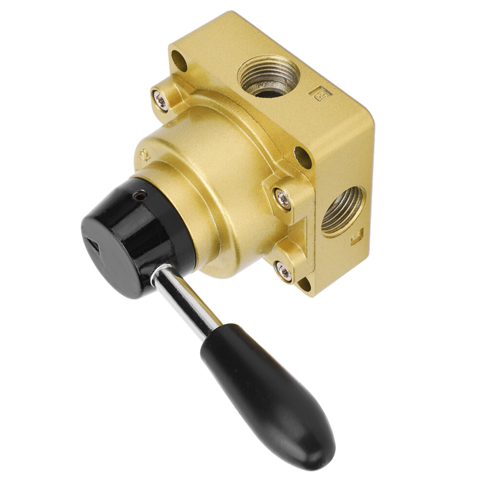 Hvâ04 Rotary Lever Pneumatic Air Flow Control Switch 3-Position 4 Way Valve 8261378462643