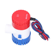 DC Halbautomatische Bilgepumpe 12V/24V 350-1100GPH, ABS, 19 mm Anschluss