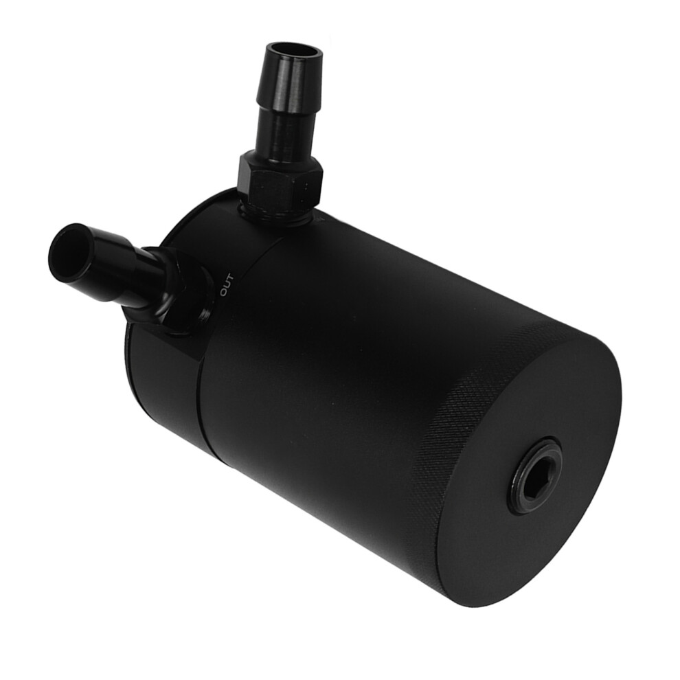 Aluminum Alloy Oil Catch Can 300Ml 2 Ports Drain Valve Universal Baffled Tank 8771372514229