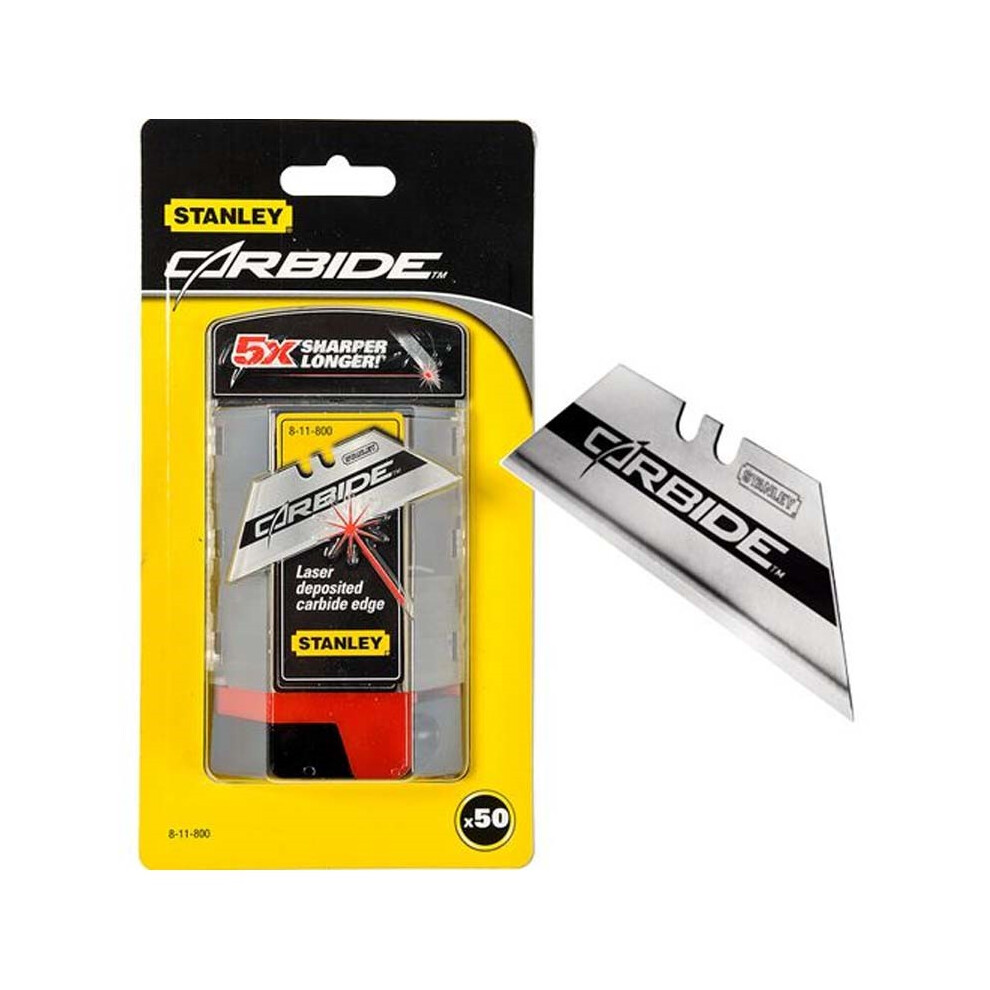 Stanley Fatmax 8-11-800 Tungsten Carbide Knife Blades Dispenser of 50