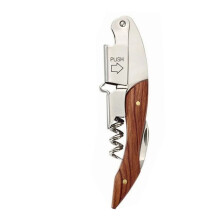 Stylish Sommelier's Key, Double Hinged Wine Opener, Clean Cork Extraction Guarantee, Ergonomic Design For Comfort, Integrated Foil Cutter,