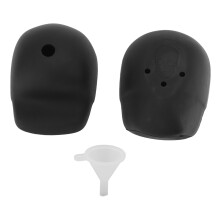 Bandeja para cubitos de hielo con forma de calavera, esencial para los conocedores de cócteles, apta para alimentos, de fusión lenta, de silicona