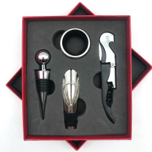 Apribottiglie versatile, apribottiglie in acciaio inox per intenditori di vino, design compatto, manico resistente in lega di zinco, confezione