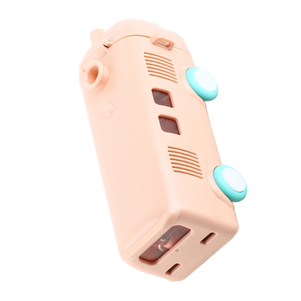 Bus Shape Water Bottle 500Ml Leak-Proof Tritan+Abs Portable Pink