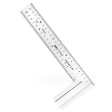 Meetinstrument met aluminium handvat, combinatiemeetlat met laserschaal voor professioneel timmerwerk en precisiewerkzaamheden (250 mm)