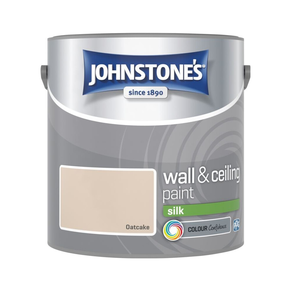 (Oatcake, 2.5l) Johnstones Silk Emulsion Paint
