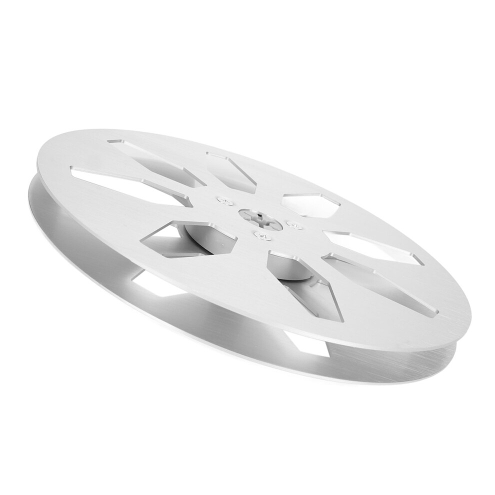 1/4In 7In Empty Tape Reel Aluminum 8-Hole Silver 8491372515933