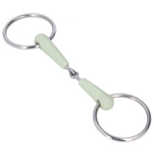 130mm Stainless Steel Horse Mouth Snaffle with Chain, Equestrian Training Gear