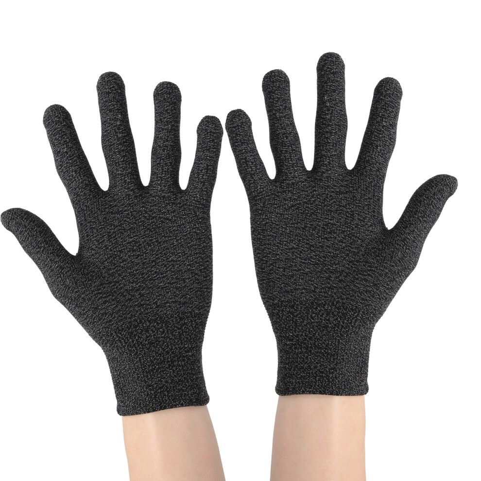 Silver Conductive Fiber Gloves Antistatic Nano Odor Removal, 21X12cm