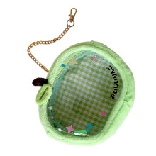 Sac de présentation transparent avec porte-clés, sac de-bleu