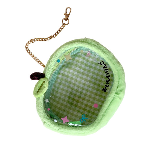 Sac de présentation transparent avec porte-clés, sac de-bleu