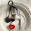 Porte-clés en métal à la mode, accessoire de sac, pendentif de 7
