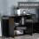 Homcom HOMCOM High Gloss Frame Side Cabinet with 2 Door and 2 Drawer, Black 4