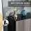 Homcom HOMCOM High Gloss Frame Side Cabinet with 2 Door and 2 Drawer, Grey Black 7