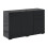 Homcom HOMCOM High Gloss Frame Side Cabinet with 2 Door and 2 Drawer, Black 2