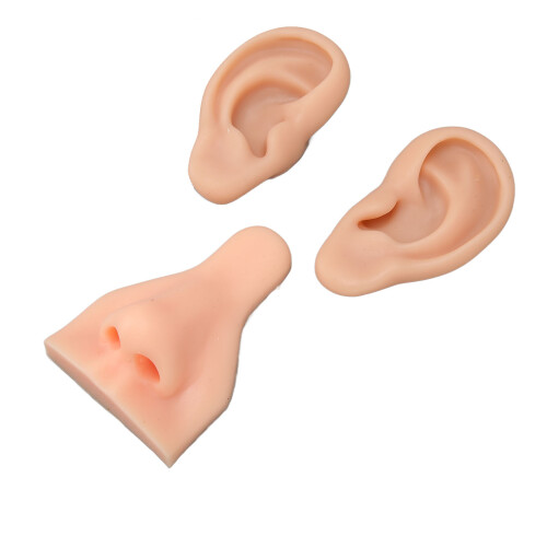 Professional Piercing Practice Model, Jewelry Display Solution, Soft Silicone, Realistic Body Part Displays, Simulation, Reusable, Compact Size, Easy