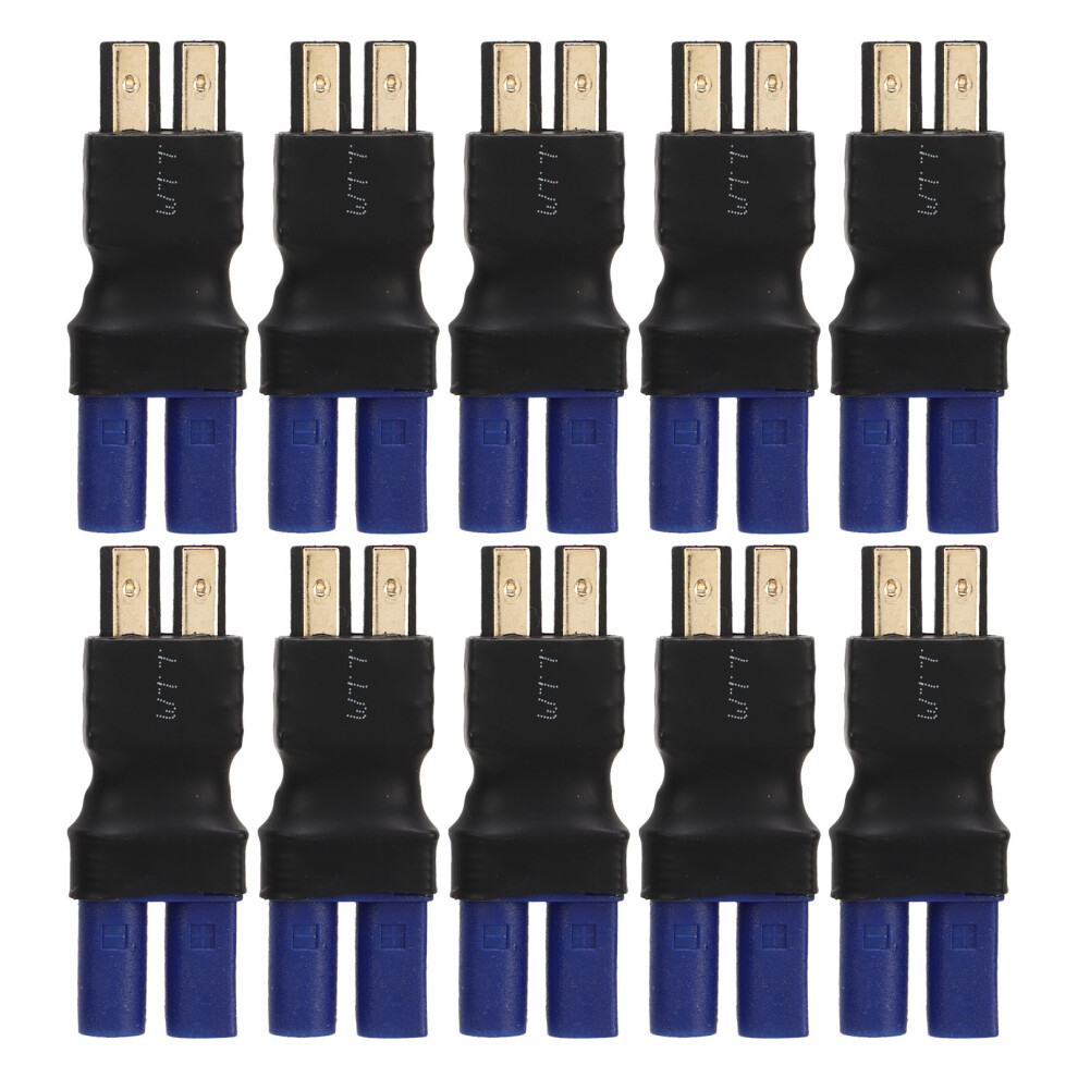 Lipo Battery Connector Adapter, Durable Safe T Plug To Ec3 Female Male Converter For Rc Car Airplane Boat, High Power Rechargeable Battery Compatible 9463374593553