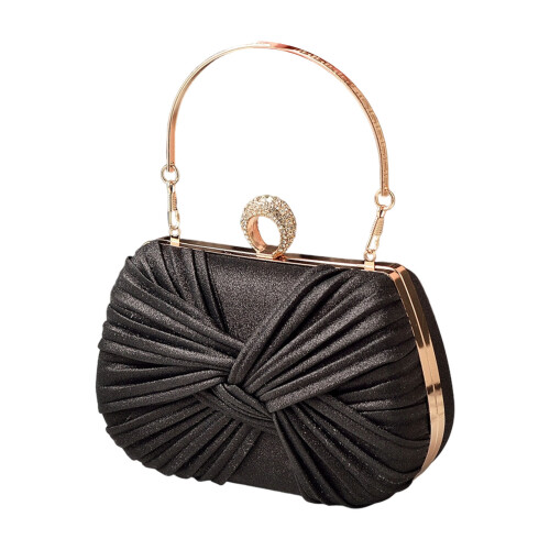 Einzigartige Party-Handtasche mit Strasssteinen,-Schwarz