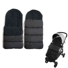 Universal Baby Footmuff, Weather-Resistant Winter Stroller Bunting Bag with Coral Fleece Lining, Anti-Slip Design, Waterproof Fabric, and Central
