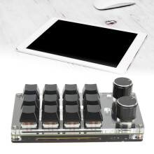 Shortcut Programmable Keyboard 12 Keys & 2 Knobs, 120mm Black Bluetooth