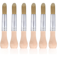 Toddler Paint Brushes 6 Pcs-Wood Handle Watercolor Brush Set For Kids For Baby Art For Painting Supplies