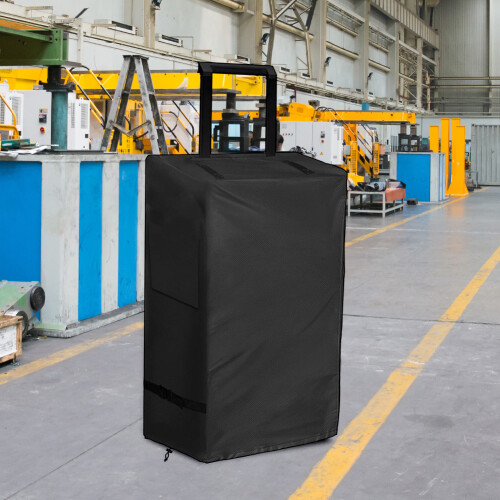 Black Rolling Tool Box Cover Compatible with For Stackable Tool Box Systems with Wheels 600D Oxford Fabric Protection 2