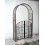 AH® Rustic Metal Gated Garden Arch Scroll Arbour 1
