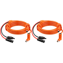 2X Solar Panel To DC 8Mm Adapter Cable 2M, Solar Connector To DC7909/8020 Male Plug Extension Cord, Tinned Copper Wire