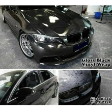 Vinyl Wrap Roll Film Car Sticker Decal Motorcycle Automobile Styling Car Wrap Stickers Auto Decal Bubble-Free Glossy Black