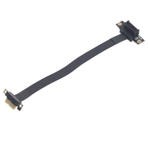 Cabo riser PCI Express de 36 pinos, confiável e reutilizável, cabo de extensão flexível para chassis 1U/2U, placa riser angular de baixo perfil, 1