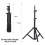 Stretchable Projector Bracket Aluminium Alloy Tripod Stand with 1/4'' Interface 3