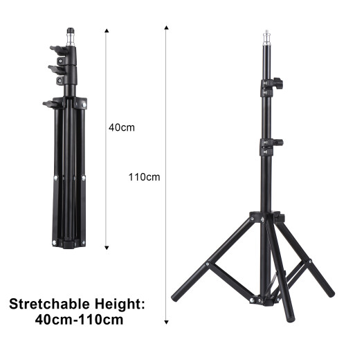 Stretchable Projector Bracket Aluminium Alloy Tripod Stand with 1/4'' Interface 2