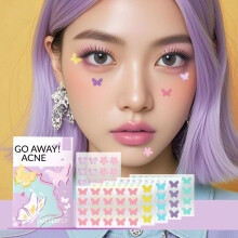 Acne Dot Patches Anti-allergy Sticker Butterfly Shaped Acne Cover Patch Invisible Healing Acne Treatment Pimple Remover Sticker