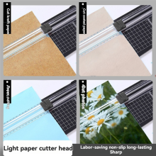 5 Pcs Paper Cutter Spare Knife Manual Trimmer Sliding Convenient With Automatic Security Safeguard For Paper Cutting