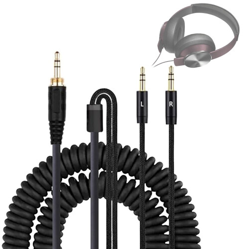 Schwarzes 3,5-mm-auf-2,5-mm-Kabel für Tracks 1