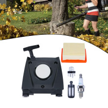 Replacement Recoil Pull Starter Assembly for BR800 BR800X Backpack Blower Includes Air Filter Fuel Filter Spark and Bulb