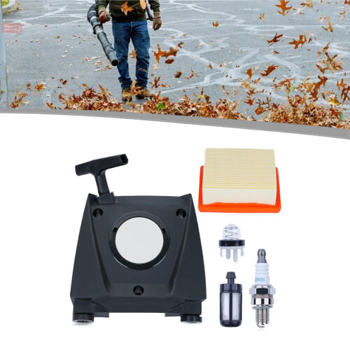 Replacement Recoil Pull Starter Assembly for BR800 BR800X Backpack Blower Includes Air Filter Fuel Filter Spark and Bulb 2